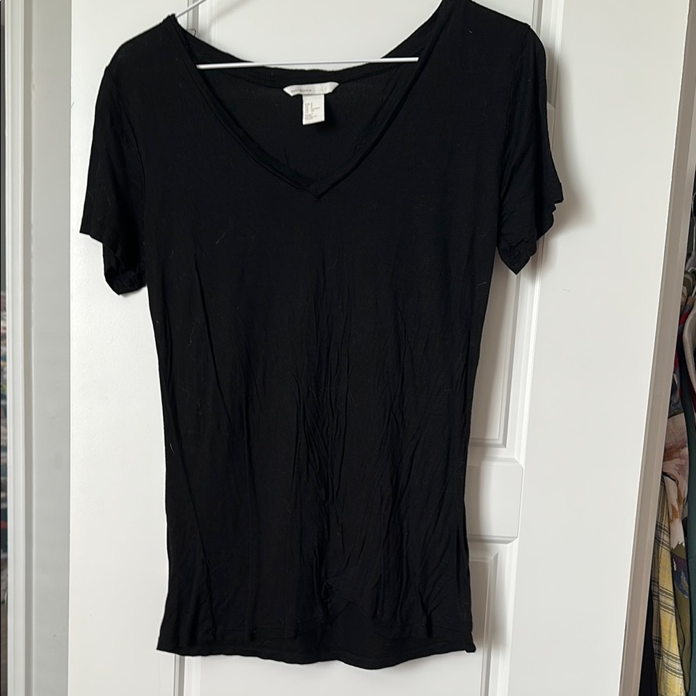 H&M Black Fitted Short Sleeve Tee